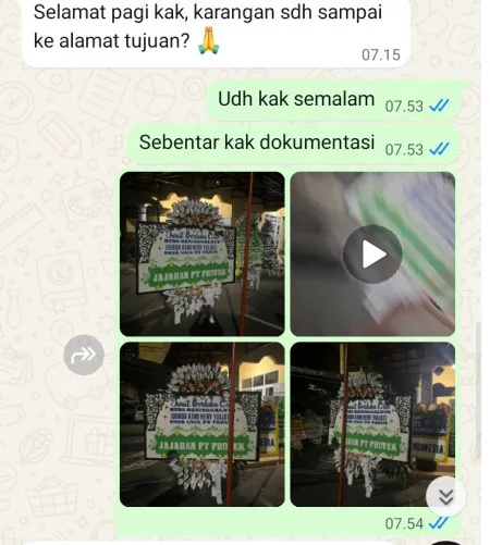 Pengiriman Papan Bunga Selamat Pepedan Moga
