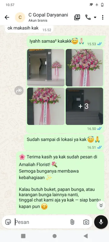 Pengiriman Karangan Bunga Pepedan Moga