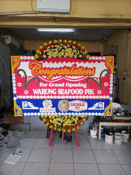 Papan Bunga Ucapan Selamat Pepedan Moga